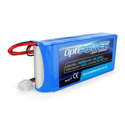 Optipower 2S 1450MAH 20C RECEIVER PACK  OPR14502S