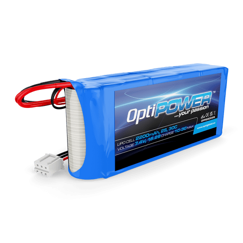 Optipower 2S 2200MAH 20C RECEIVER PACK OPR22002S
