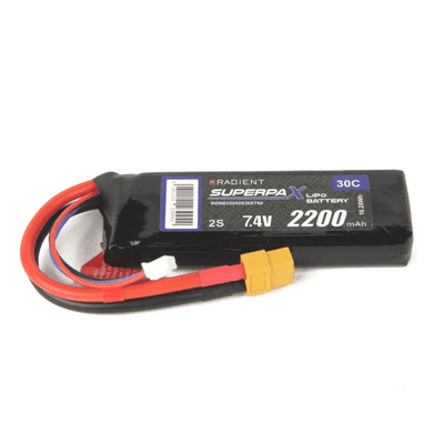 Radient Lipo battery 2S 2200mAh 7.4V 30C XT60
