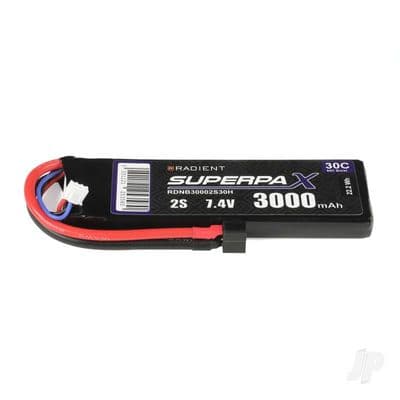 Radient Lipo battery 2S 3000mAh 7.4V 30C Deans