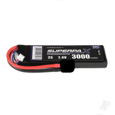 Radient Lipo battery 2S 3000mAh 7.4V 30C EC3