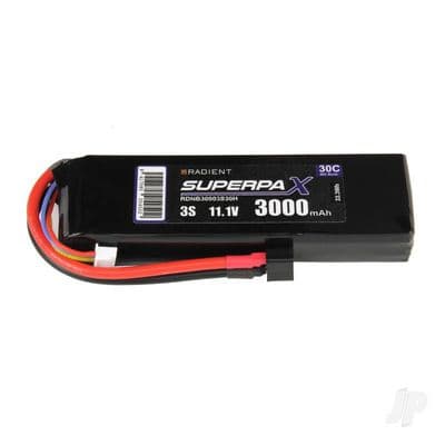 Radient Lipo battery 3S 3000mAh 11.1V 30C Deans
