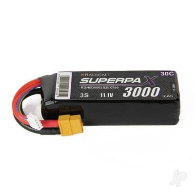 Radient Lipo battery 3S 3000mAh 11.1V 30C XT60