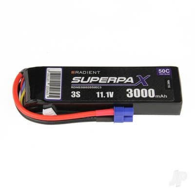 Radient Lipo battery 3S 3000mAh 11.1V 50C EC3