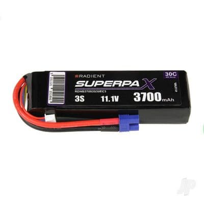 Radient Lipo battery 3S 3700mAh 11.1V 30C EC3