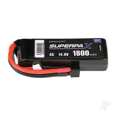 Radient Lipo Battery 4S 1800mAh 14.8V 50C Deans