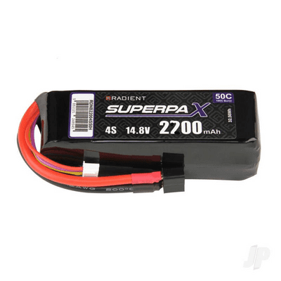 Radient Lipo battery 4S 2700mAh 14.8V 50C Deans