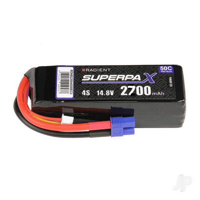Radient Lipo battery 4S 2700mAh 14.8V 50C EC3
