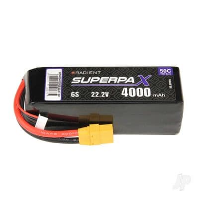 Radient Lipo battery 6S 4000mAh 22.2V 50C XT90