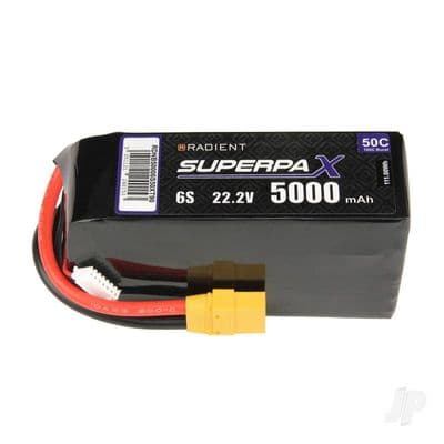 Radient Lipo battery 6S 5000mAh 22.2V 50C XT90
