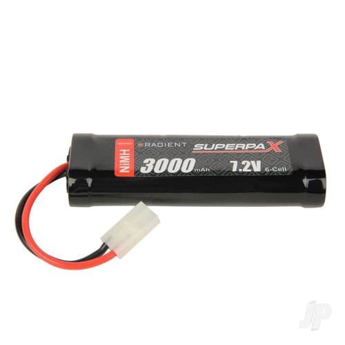 Radient Rc Car Battery NiMH 7.2V 3000mAh SC Stick, TAM