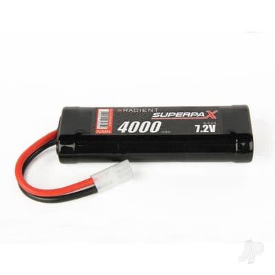 Radient Rc Car Battery NiMH 7.2V 4000mAh SC Stick, TAM 