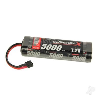 Radient Rc Car Battery NiMH 7.2V 5000mAh SC Stick, Deans (HCT)