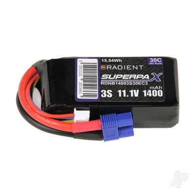 Radiet Lipo Battery 3S 1400mAh 11.1V 30C EC3