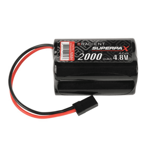 Receiver 4.8 v NiMH 2000mAh AA Square, Rx, JR