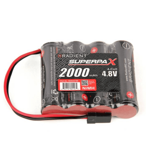 Receiver Battery 4.8V 2000mAh NiMH AA SBS-Flat, Rx-JR