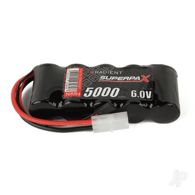 Receiver Battery 6.0V 5000mAh NiMH SC Flat, Rx, TAM / JR