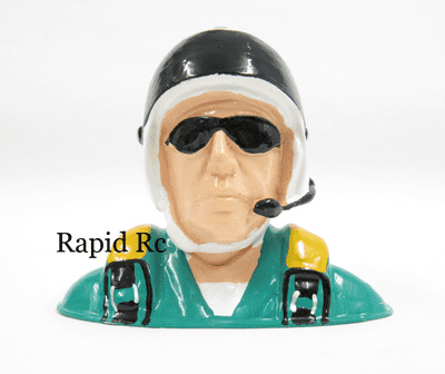 Resin Pilot for 1.20 size stunt plane (H88 x W107 x D54mm)