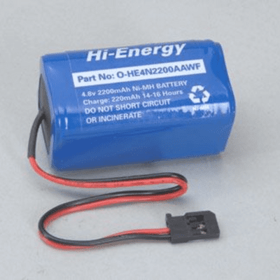 Ripmax Hi-Energy 4.8V 2200mAh Ni-MH Rx Pk Square  O-HE4N2200AAWF