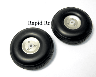 Scale Alloy Hub Rubber Wheel 3.5