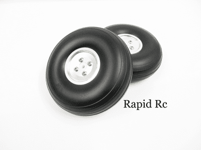 Scale Alloy Hub Rubber Wheel 4.5