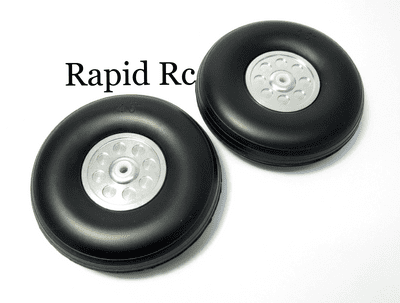 Scale Alloy Hub Rubber Wheel 4.5