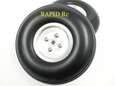 Scale Alloy Hub Rubber Wheel 6
