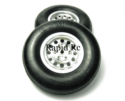 Scale ESM Alloy Hub Rubber Wheel 3.5