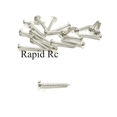 Servo Fixing Screws  Self Tapping Screw 3mm x 20mm Phillips head w/shoulder (20pcs)