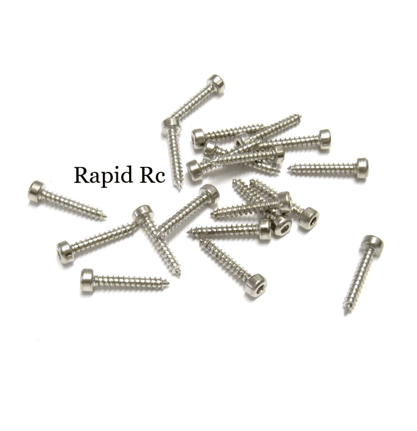 Servo Mounting Screws 2 5mm x 12mm Socket Head silver