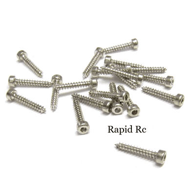 Servo Mounting Screws 2.5mm x 12mm Socket Head silver