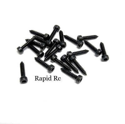 Servo Mounting Screws 2.5mmx12mm Socket Head Black
