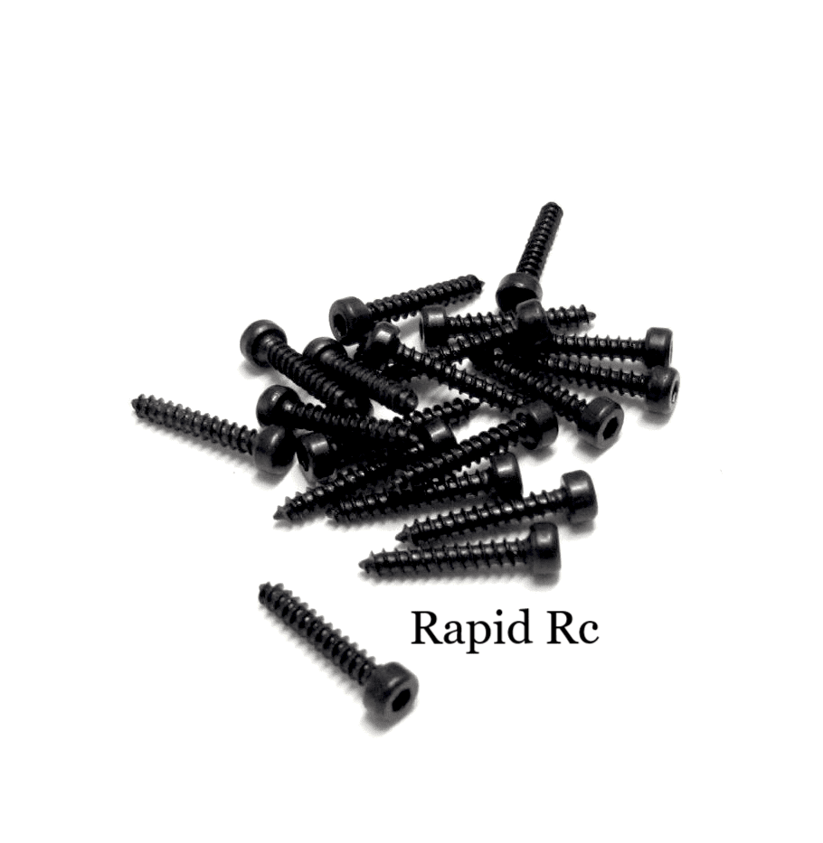 Servo Mounting Screws 2mm x 12mm Socket Head Black
