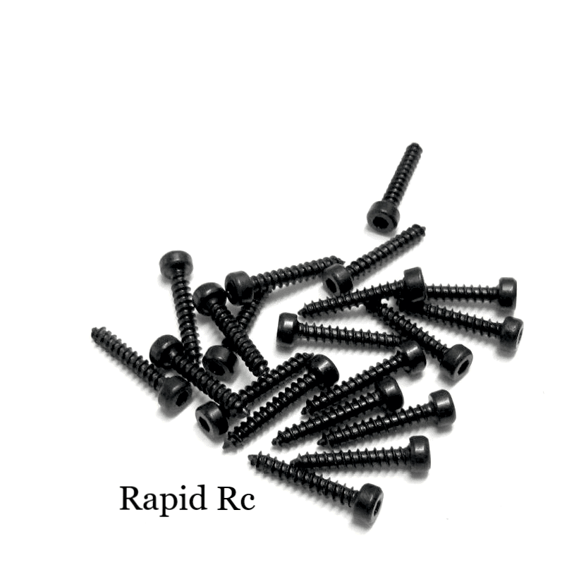 Servo Mounting Screws 2mm x 12mm Socket Head Black