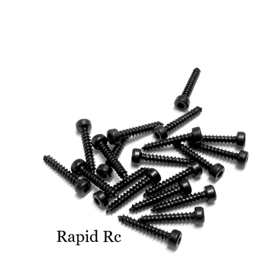 Servo Mounting Screws 2mm x 12mm Socket Head  Black