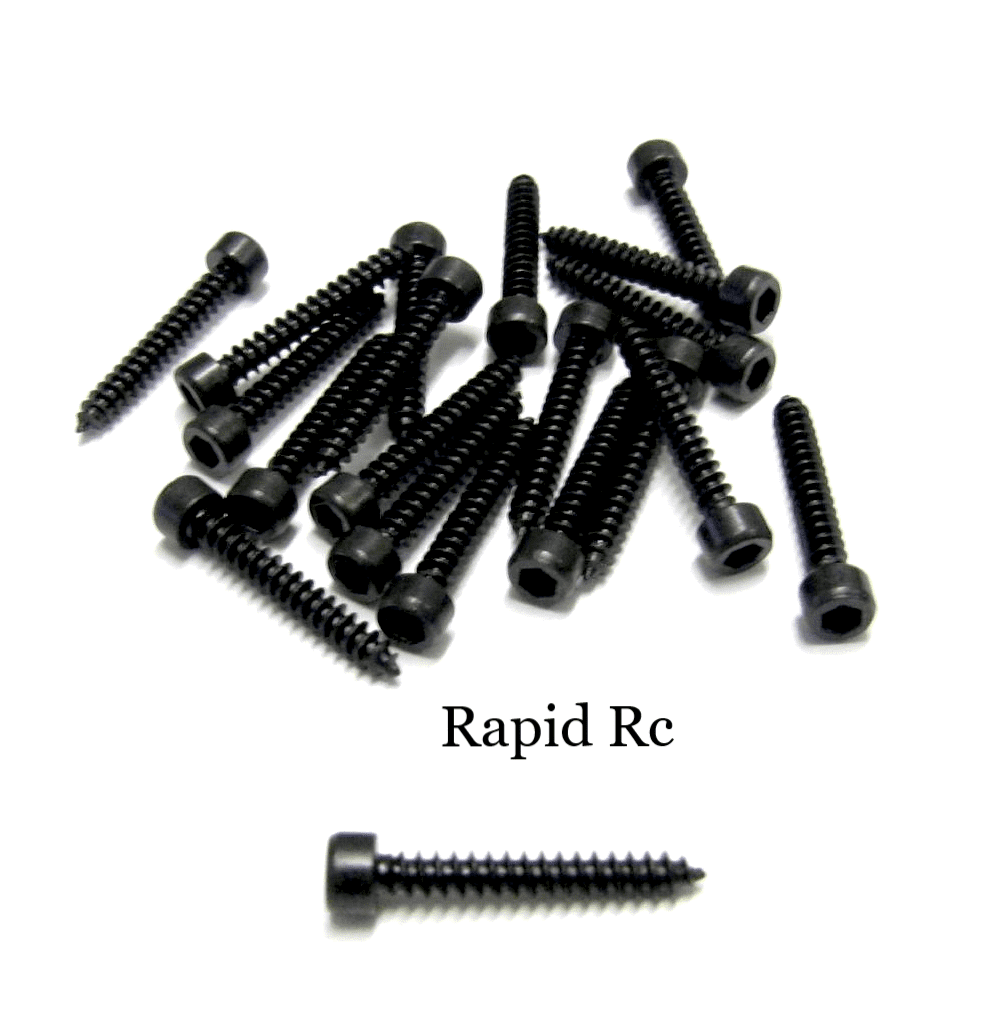 Servo Mounting Screws 3mmx12mm Socket Head Black