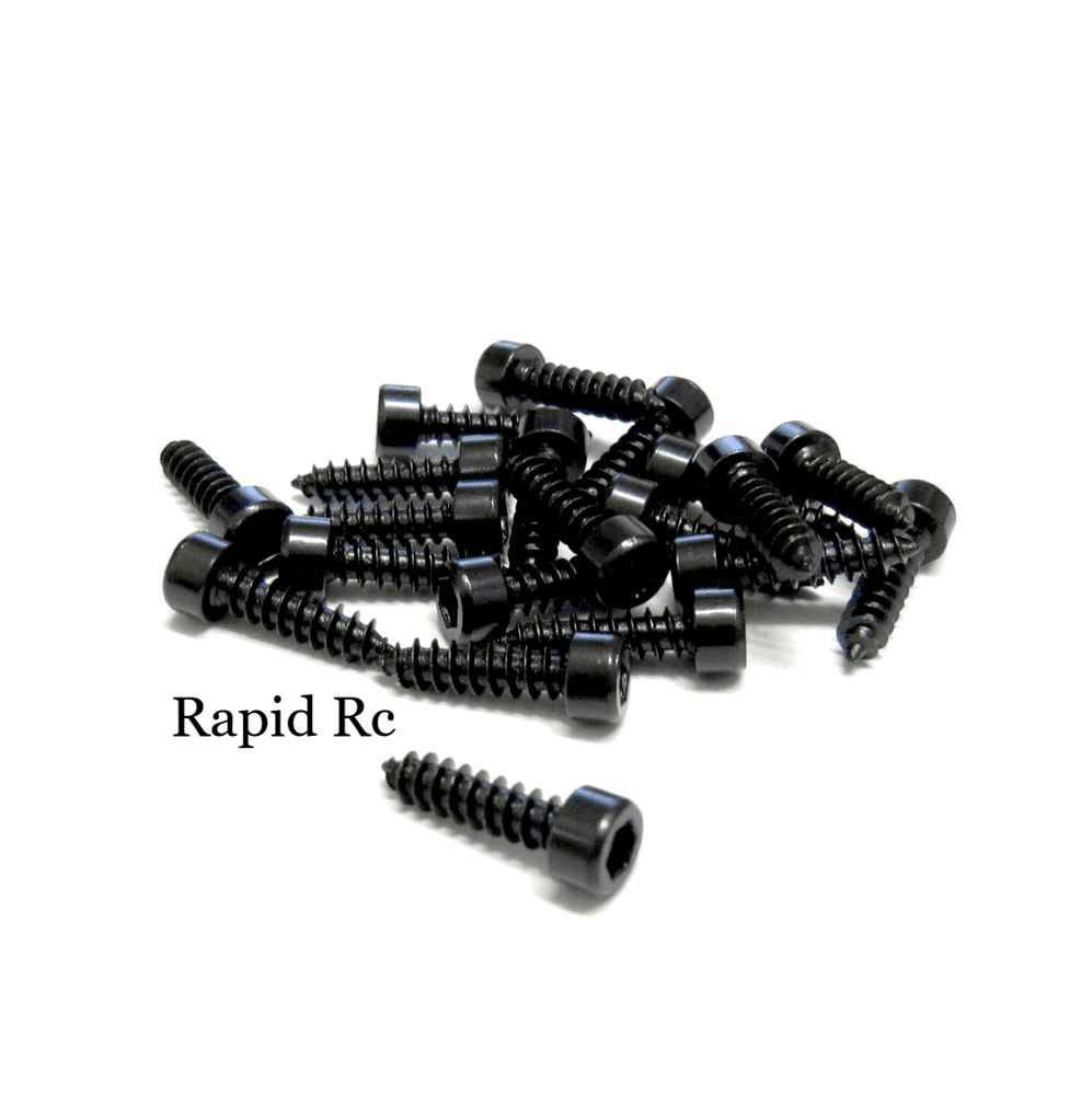 Servo Mounting Screws 3mmx12mm Socket Head Black