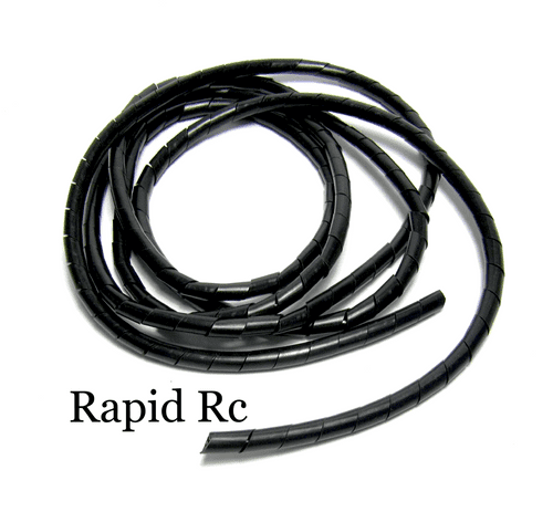 Spiral Wrap Tube ID 5mm / OD 6mm (Black - 2m)