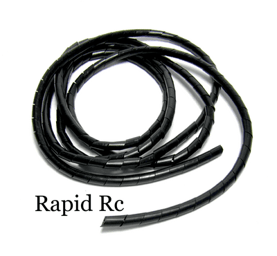 Spiral Wrap Tube ID 9mm / OD 10mm (Black - 2m)