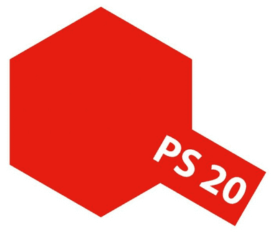 Tamiya PS-20 FLUORESCENT RED  86020