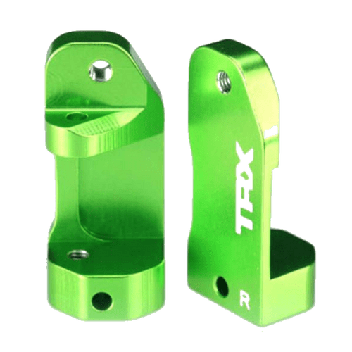 Traxxas Caster blocks, 30-degree, Green-anodized TRX3632G