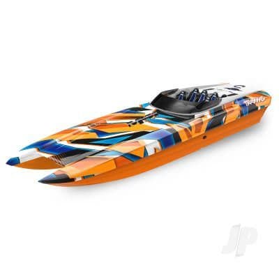 Traxxas DCB M41 Widebody 1:10 40in Brushless Electric Catamaran Race Boat, Orange TRX57046-4-ORNGR