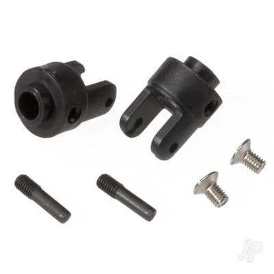 Traxxas Differential output yokes, black (2 pcs) / 3x5mm countersunk screws (2 pcs) / screw pin (2 p