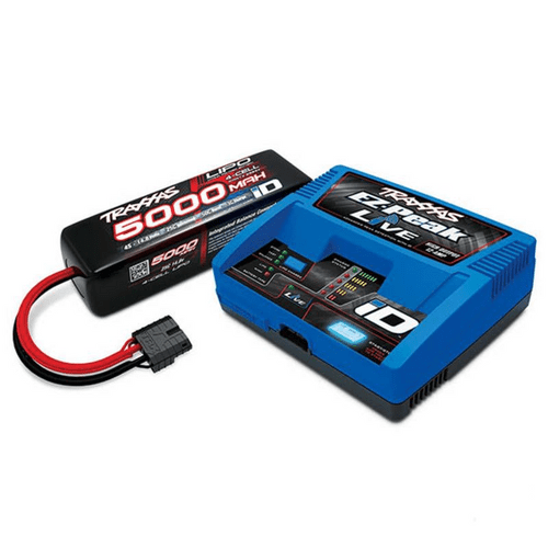 Traxxas iD Completer Pack with 1x EZ-Peak Live Charger & 1x LiPo 4S 5000mAh Battery