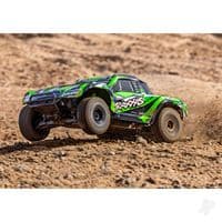 Traxxas Maxx Slash 1:8 4WD RTR Short Course Truck, Green (+ TQi 2-ch, VXL-6S, Velineon 2000kV, TSM)