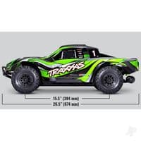 Traxxas Maxx Slash 1:8 4WD RTR Short Course Truck, Green (+ TQi 2-ch, VXL-6S, Velineon 2000kV, TSM)