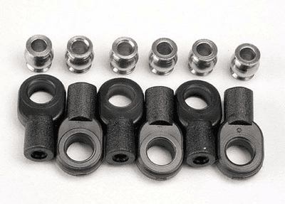 Traxxas Rod Ends, short (6)/ hollow balls (6)  TRX2742X