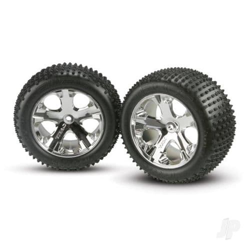 Traxxas Rustler Tyres and Wheels, Assembled Glued (2.8in) (2 pcs) TRX3770