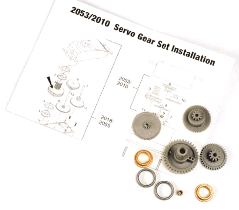 Traxxas Servo gears for 2055 2056 servos TRX2053