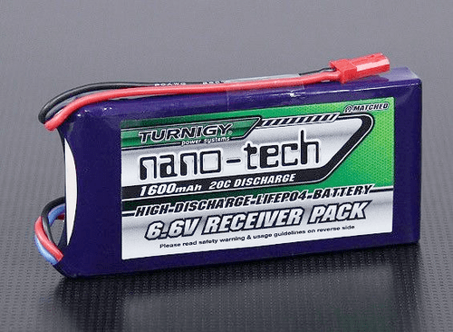 Turnigy nano-tech 1600mAh 2S1P 20~40C LiFePo4 Receiver Pack